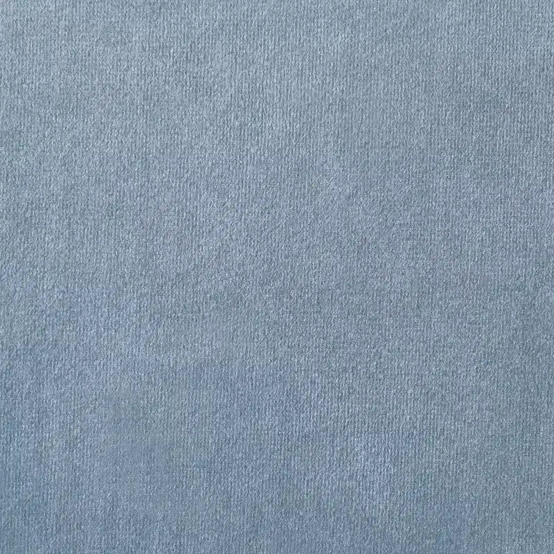 ChaletPosh Ensemble de 6 chaises de salle à manger en bois blanc avec housse en velours bleu clair