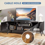 Meuble TV MAYEERTY - Rangement et présentation, pour salon et bureau