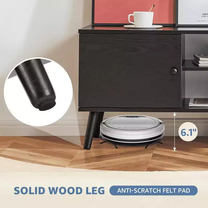 Meuble TV MAYEERTY - Rangement et présentation, pour salon et bureau