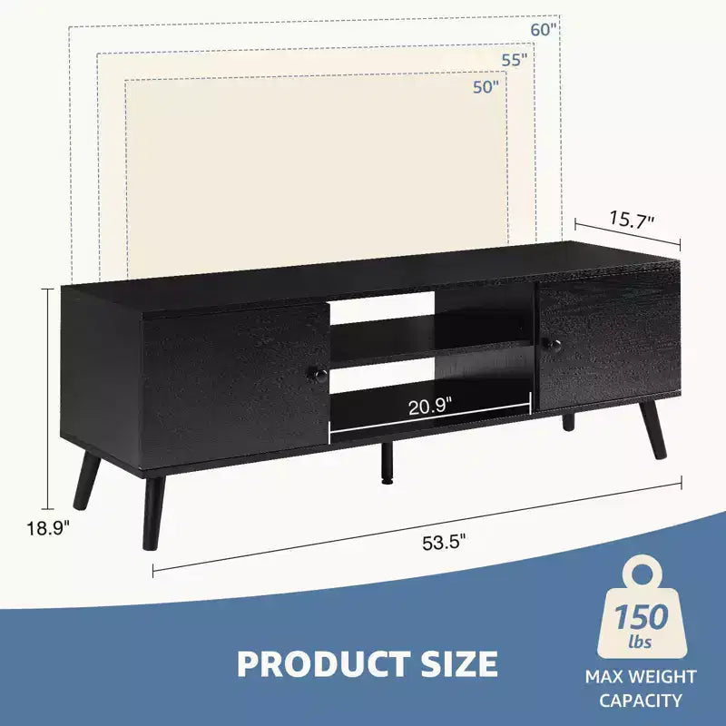 Meuble TV MAYEERTY - Rangement et présentation, pour salon et bureau