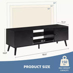 Meuble TV MAYEERTY - Rangement et présentation, pour salon et bureau