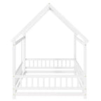 Lit double et lit au sol Whisen, structure en bois avec clôture pour des espaces de sommeil sûrs et imaginatifs pour les enfants