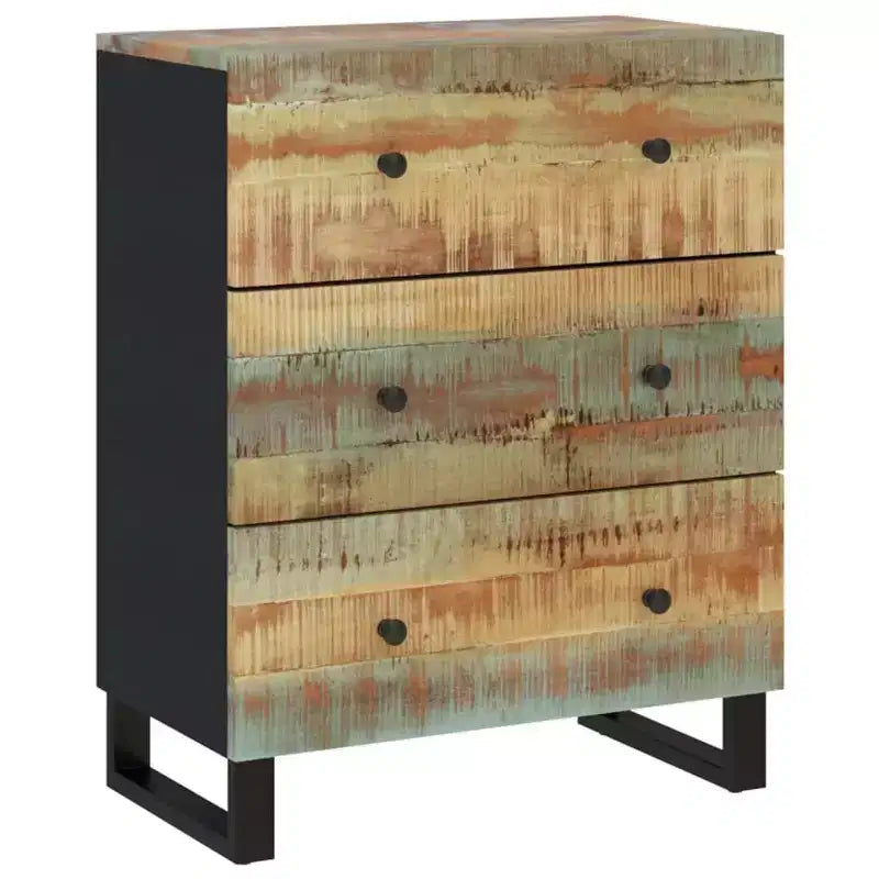 vidaXL Buffet Nuances de vert, bleu, orange et rouge