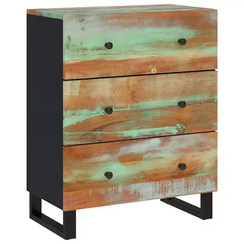 vidaXL Buffet Nuances de vert, bleu, orange et rouge