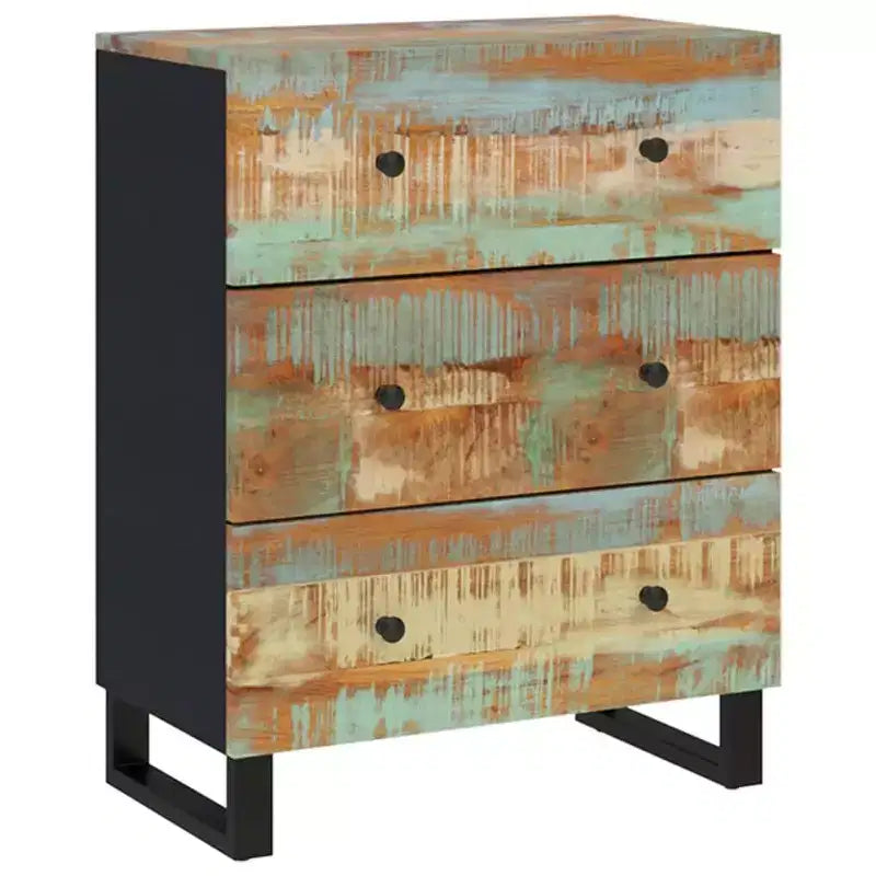 vidaXL Buffet Nuances de vert, bleu, orange et rouge