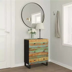 vidaXL Buffet Nuances de vert, bleu, orange et rouge