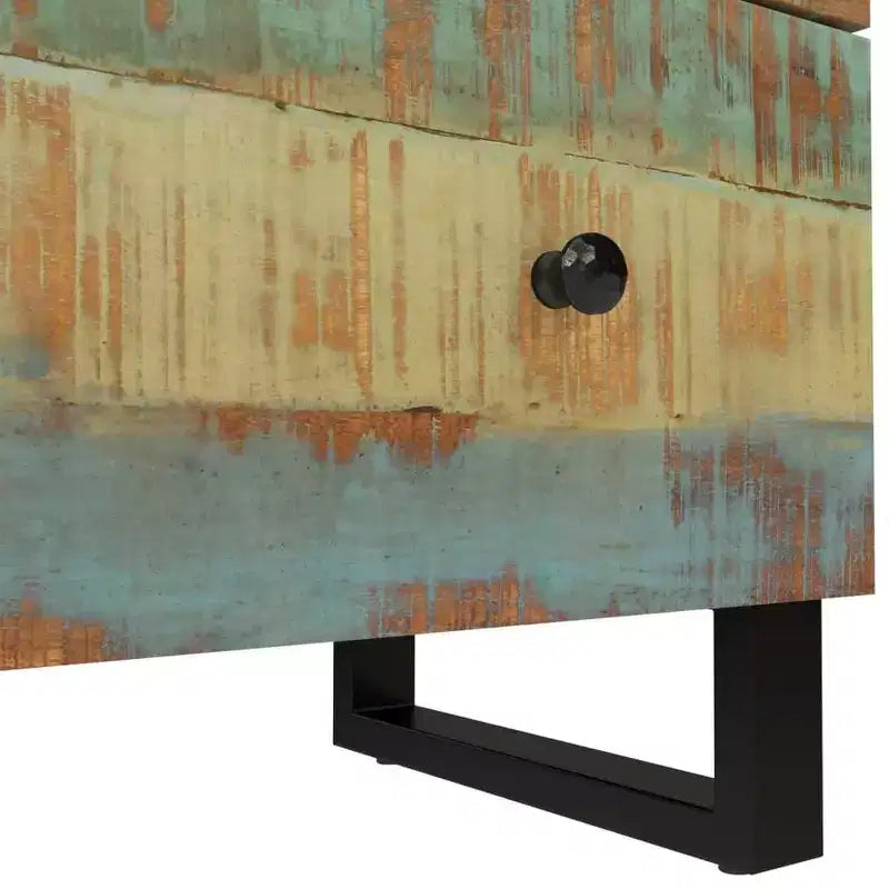 vidaXL Buffet Nuances de vert, bleu, orange et rouge