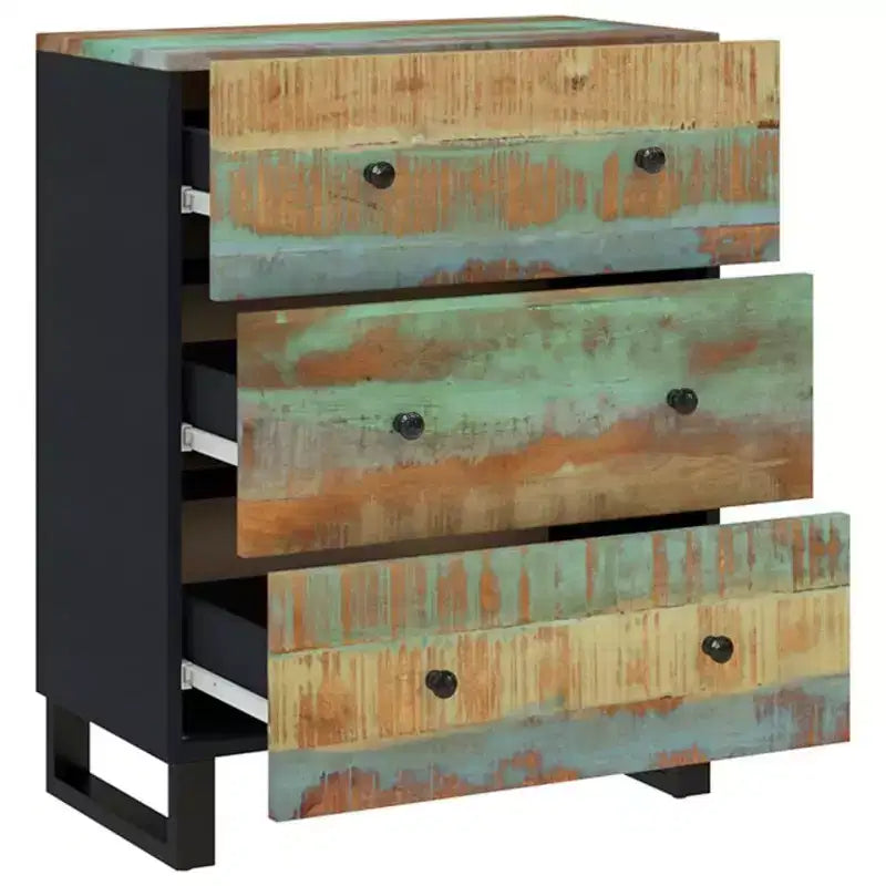 vidaXL Buffet Nuances de vert, bleu, orange et rouge