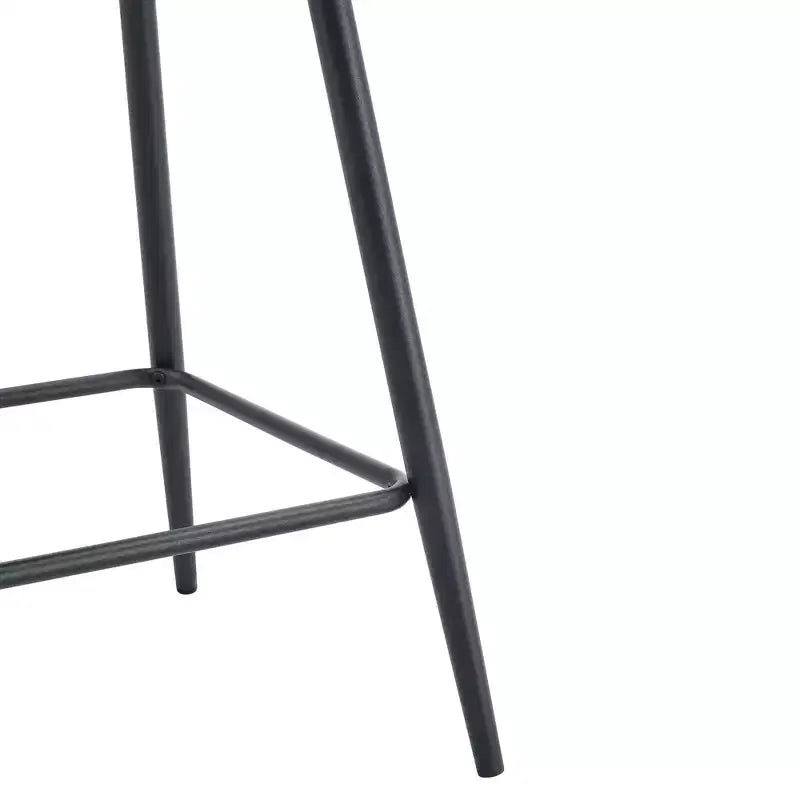 ModernLuxe Lot de 2 tabourets de bar Tabourets de comptoir Chaises de bar Chaises de salle à manger Tabourets de pub, marron/noir/blanc