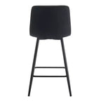 ModernLuxe Lot de 2 tabourets de bar Tabourets de comptoir Chaises de bar Chaises de salle à manger Tabourets de pub, marron/noir/blanc