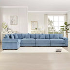 Canapé modulaire nuage surdimensionné, canapés modulaires convertibles avec assise profonde et accoudoirs extra-larges