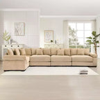 Canapé modulaire nuage surdimensionné, canapés modulaires convertibles avec assise profonde et accoudoirs extra-larges