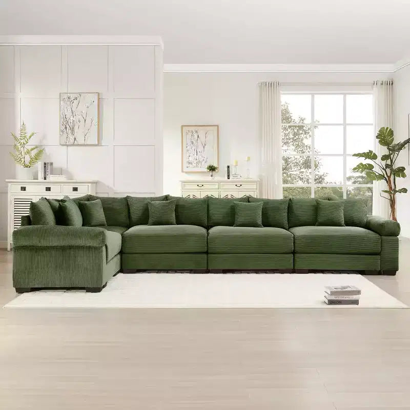Canapé modulaire nuage surdimensionné, canapés modulaires convertibles avec assise profonde et accoudoirs extra-larges