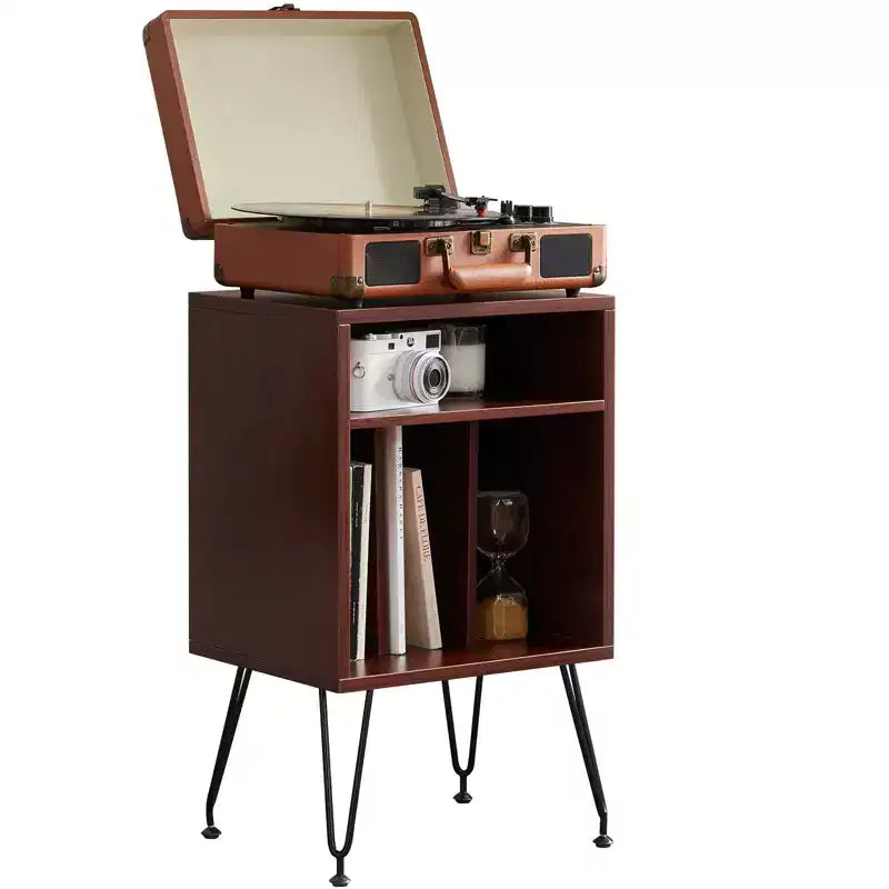 Meuble de rangement PexFix pour disques vinyles, convient aux meubles et tables de platine vinyle, pour salons, avec pieds