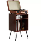 Meuble de rangement PexFix pour disques vinyles, convient aux meubles et tables de platine vinyle, pour salons, avec pieds