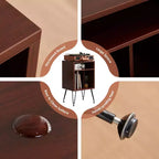 Meuble de rangement PexFix pour disques vinyles, convient aux meubles et tables de platine vinyle, pour salons, avec pieds