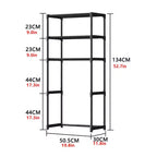 Armoire de rangement à placer au-dessus des toilettes - Étagère de salle de bain autoportante en métal à 3 niveaux, gain de place sans perçage, compatible avec la plupart des toilettes
