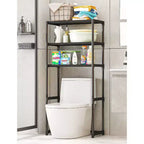 Over The Toilet Storage Cabinet - 3-Tier Metal Freestanding Bathroom Organizer, No Drill Space Saver, Fits Most Toilets