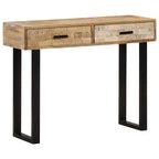 vidaXL Console Table 39,4x11,8x29,5 Bois de manguier massif