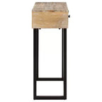 vidaXL Console Table 39,4x11,8x29,5 Bois de manguier massif