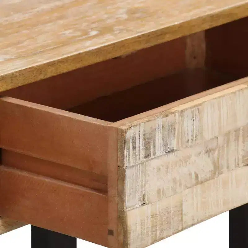 vidaXL Console Table 39,4x11,8x29,5 Bois de manguier massif