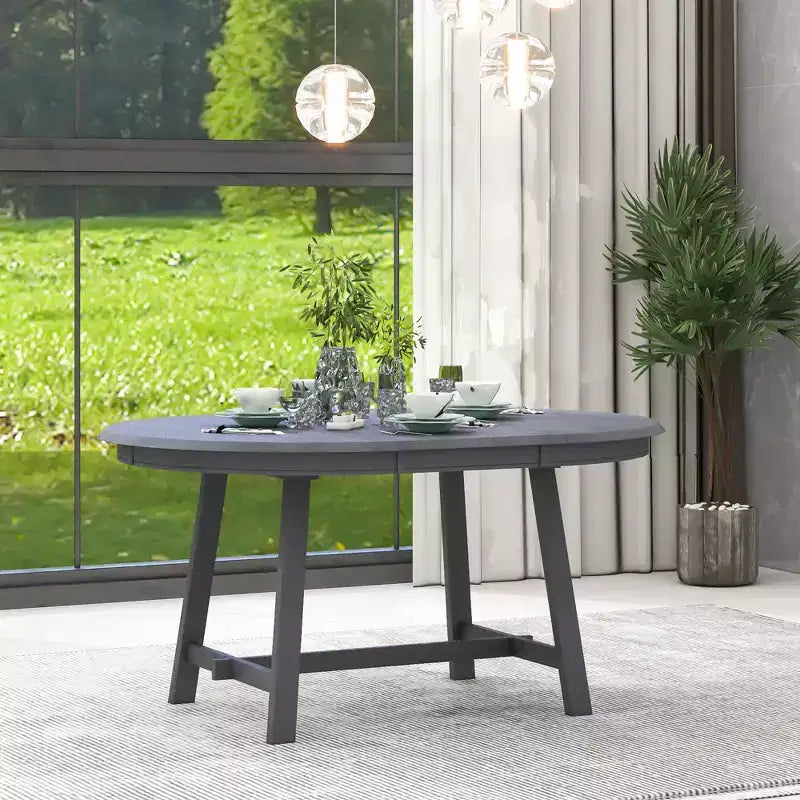Table à manger extensible en bois Whisen Round