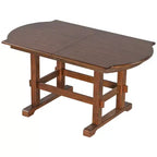 ModernLuxe Ensemble de salle à manger extensible 6 pièces pour 6 personnes, ensemble de salle à manger traditionnel avec table de cuisine, 4 chaises de salle à manger rembourrées et banc, Espresso+Beige