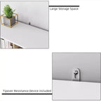 Organisateur de rangement Acekool à 9 cubes avec 2 tiroirs, bibliothèque blanche à 3 niveaux pour chambre d'enfant, salon, bureau et chambre à coucher