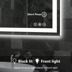 Miroir de salle de bain MAYEERTY double source lumineuse, trois modes d'éclairage
