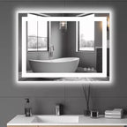 Miroir de salle de bain MAYEERTY double source lumineuse, trois modes d'éclairage