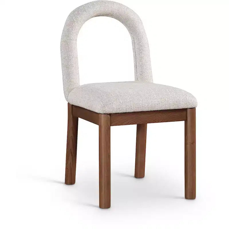 Meridian Furniture,Conrad Linen Textured Fabric Dining Chair
