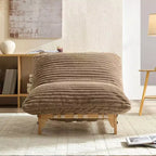 GDFStudio Robert Fauteuil d'appoint moderne 43,3 en bois et velours côtelé
