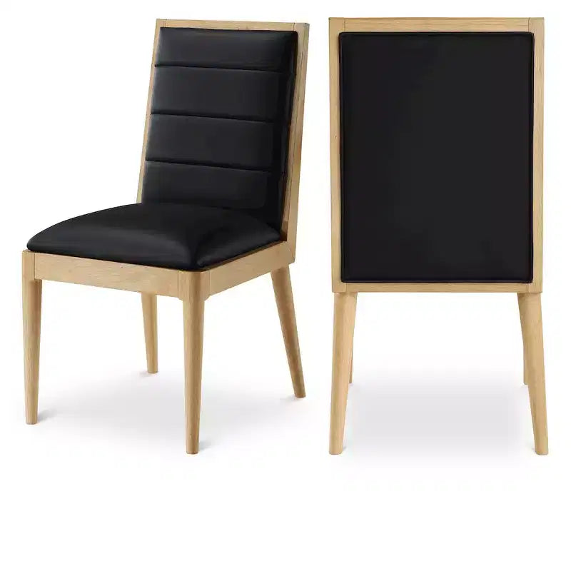 Meridian Furniture,Bristol Vegan Leather Dining Chair, Set of 2