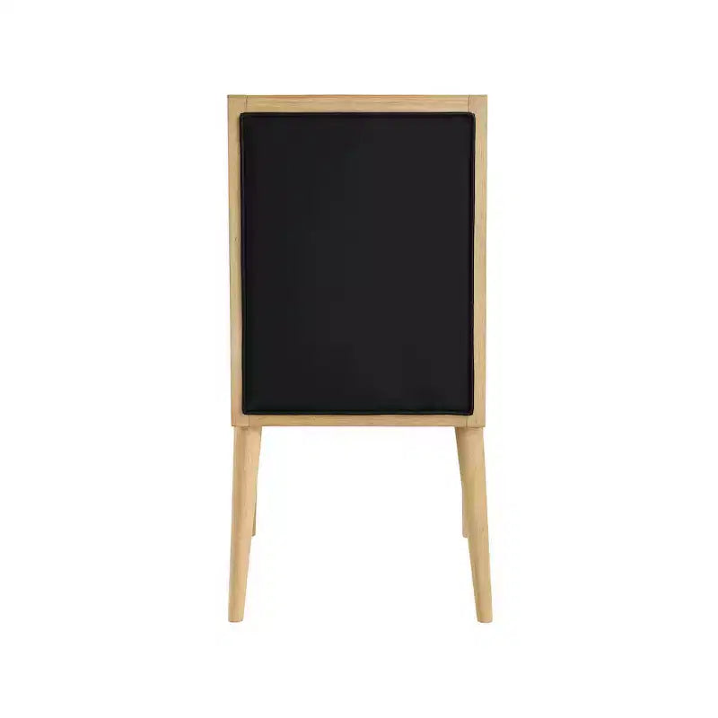 Meridian Furniture, Chaises de salle à manger Bristol en cuir végétalien, Lot de 2