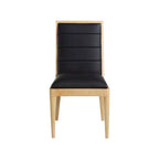 Meridian Furniture, Chaises de salle à manger Bristol en cuir végétalien, Lot de 2