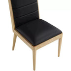 Meridian Furniture, Chaises de salle à manger Bristol en cuir végétalien, Lot de 2