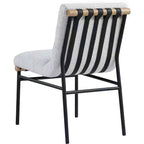 Meridian Furniture, Chaises de salle à manger Burke en cuir végétalien, Lot de 2