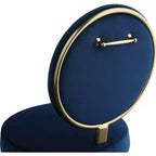 Meridian Furniture, Chaises de salle à manger Brandy en velours, lot de 2