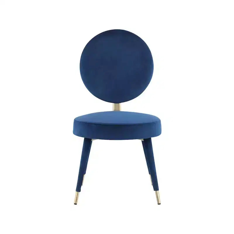 Meridian Furniture, Chaises de salle à manger Brandy en velours, lot de 2