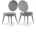 Meridian Furniture,Brandy Velvet Dining Chair, Set of 2