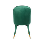 Meridian Furniture, Chaises de salle à manger en velours Belle, lot de 2