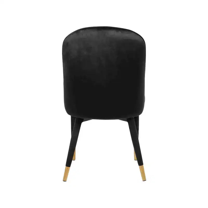 Meridian Furniture, Chaises de salle à manger en velours Belle, lot de 2