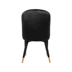 Meridian Furniture, Chaises de salle à manger en velours Belle, lot de 2