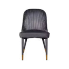 Meridian Furniture, Chaises de salle à manger en velours Belle, lot de 2
