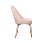 Meridian Furniture, Chaises de salle à manger en velours Belle, lot de 2