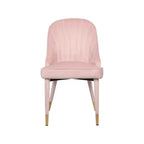 Meridian Furniture, Chaises de salle à manger en velours Belle, lot de 2