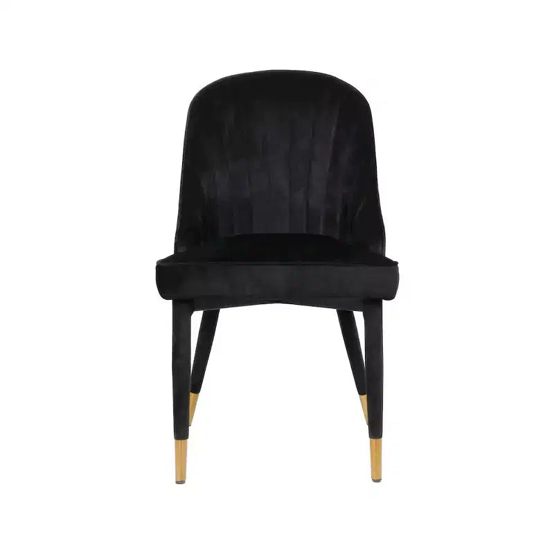 Meridian Furniture, Chaises de salle à manger en velours Belle, lot de 2