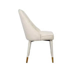 Meridian Furniture, Chaises de salle à manger en velours Belle, lot de 2