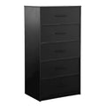 Techni Home, commode à 5 tiroirs avec grands tiroirs en tissu