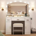 1 coiffeuse au design élégant, rangement spacieux, construction durable, assemblage facile et finition stylée